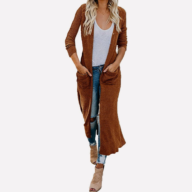 SM-K0074 브이넥 롱 솔리드 포켓 니트 가디건 코트 SM-K0074 브이넥 롱 솔리드 포켓 니트 가디건 코트