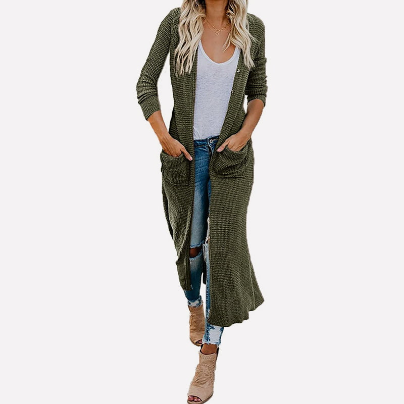 SM-K0074 브이넥 롱 솔리드 포켓 니트 가디건 코트 SM-K0074 브이넥 롱 솔리드 포켓 니트 가디건 코트